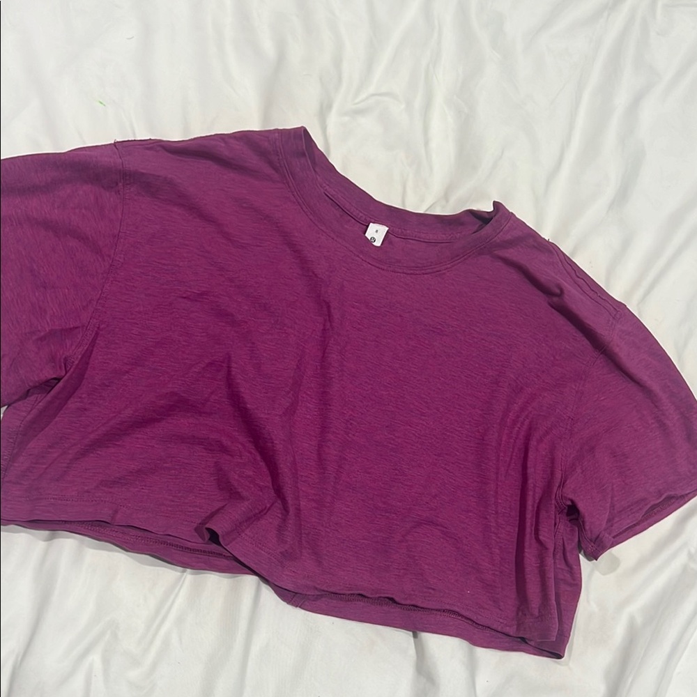 Lululemon All Yours Purple Crop Top